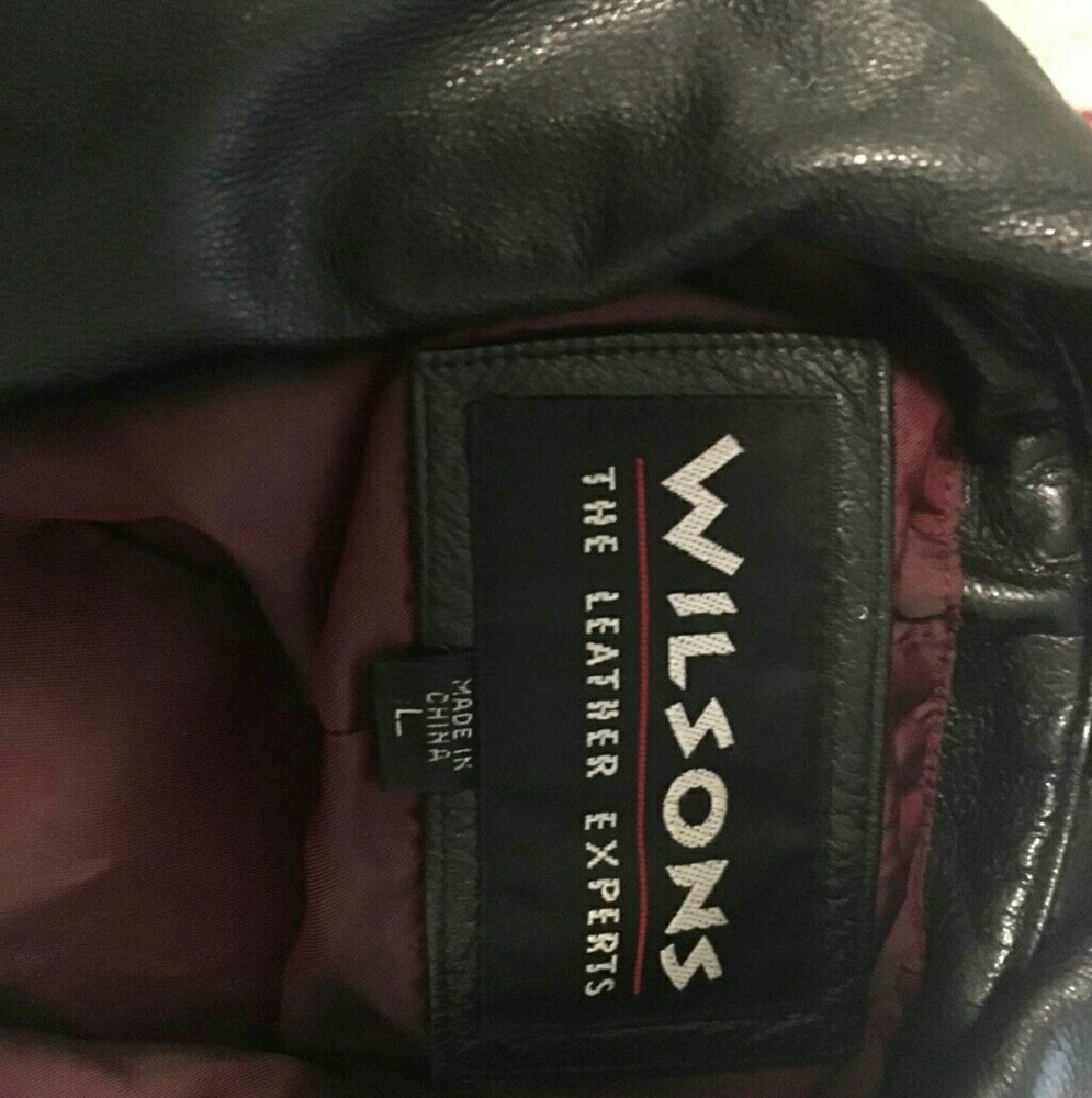 Wilson's Leather black coat